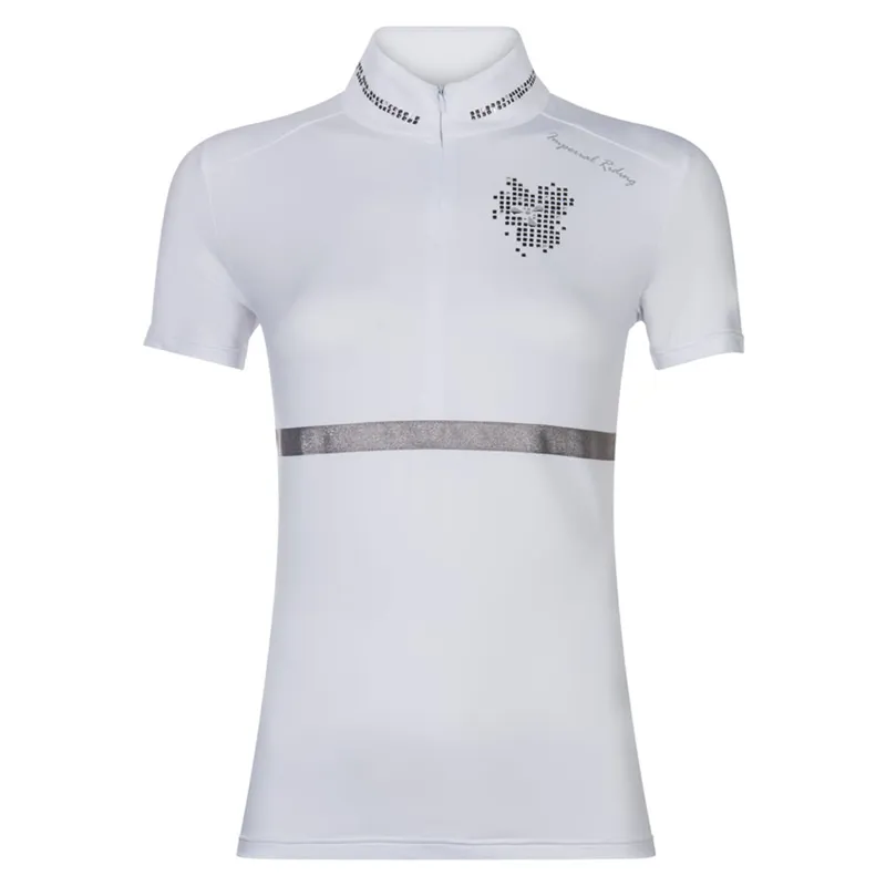Imperial Riding Firestone Children's Competition Shirt - White  